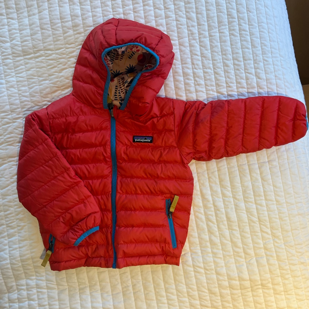 Patagonia Baby Reversible Down Sweater Hoodie